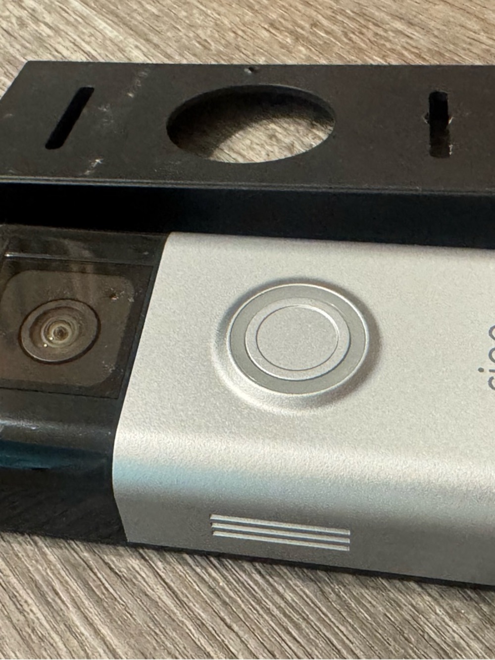 Ring Battery Doorbell Plus in Silver with Blue Accent - Picture 3 of 6